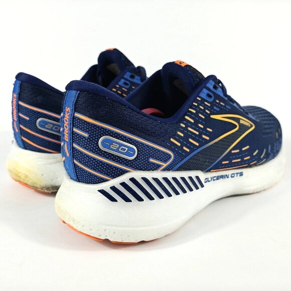 Brooks Glycerin GTS 20 Men's 11 Running Shoes Sneakers Blue Orange 1103831D444 - Picture 7 of 16